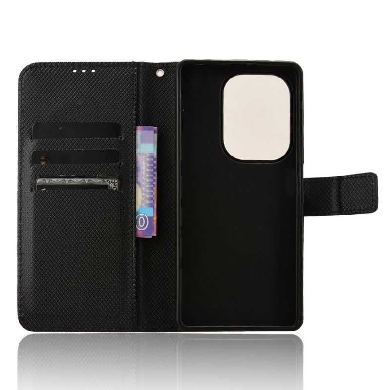 Kožený Kryt Xiaomi Redmi Note 14s Texturovaná Umělá Kůže