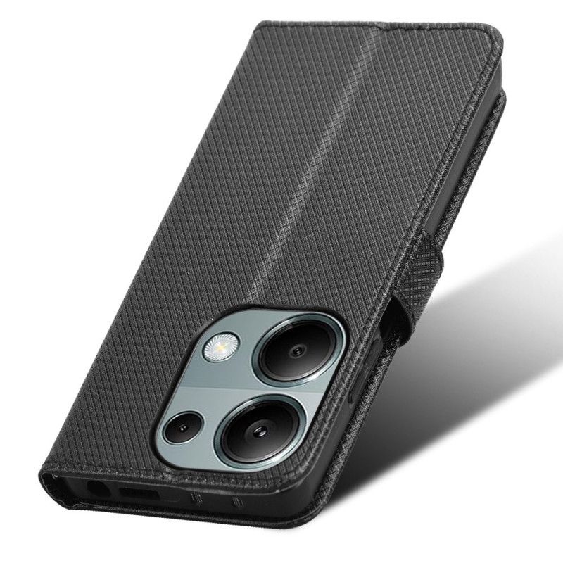 Kožený Kryt Xiaomi Redmi Note 14s Texturovaná Umělá Kůže