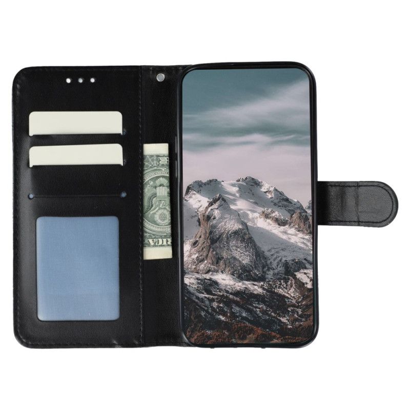 Kožený Kryt Xiaomi Redmi Note 14s Vzorovaná Mandala