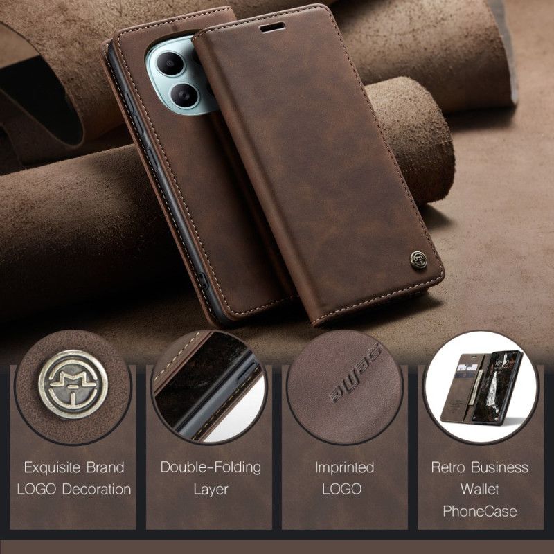 Kožený Kryt Xiaomi Redmi Note 15 5g Caseme