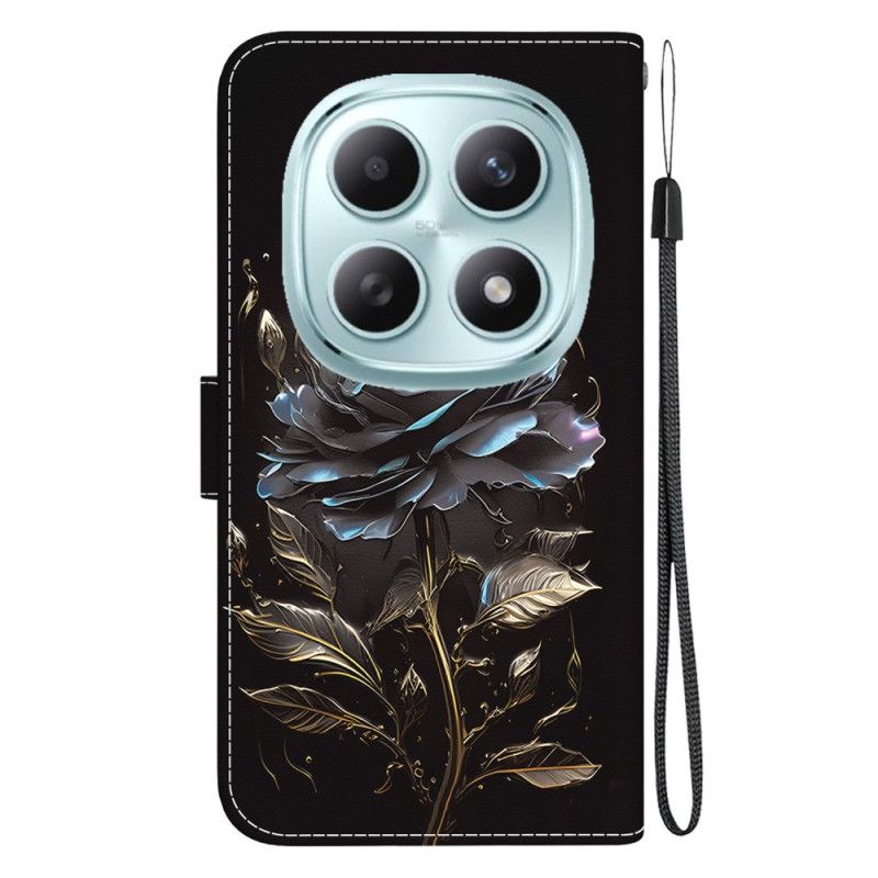 Kožený Kryt Xiaomi Redmi Note 15 5g Černá Růže