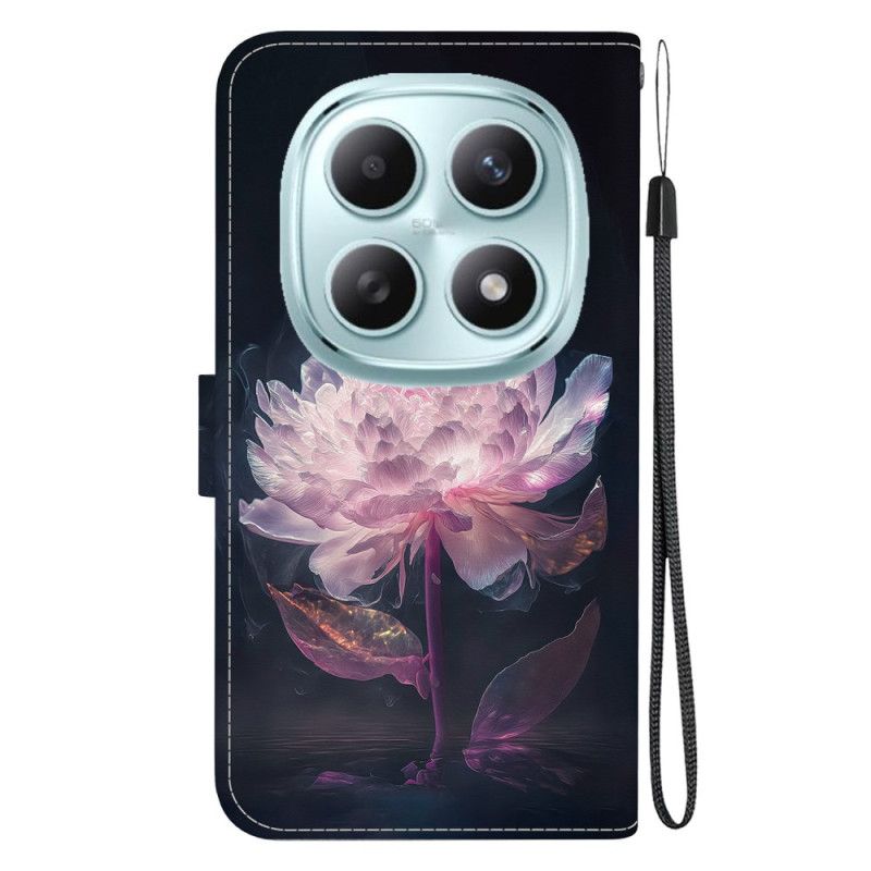 Kožený Kryt Xiaomi Redmi Note 15 5g Fialová Pivoňka