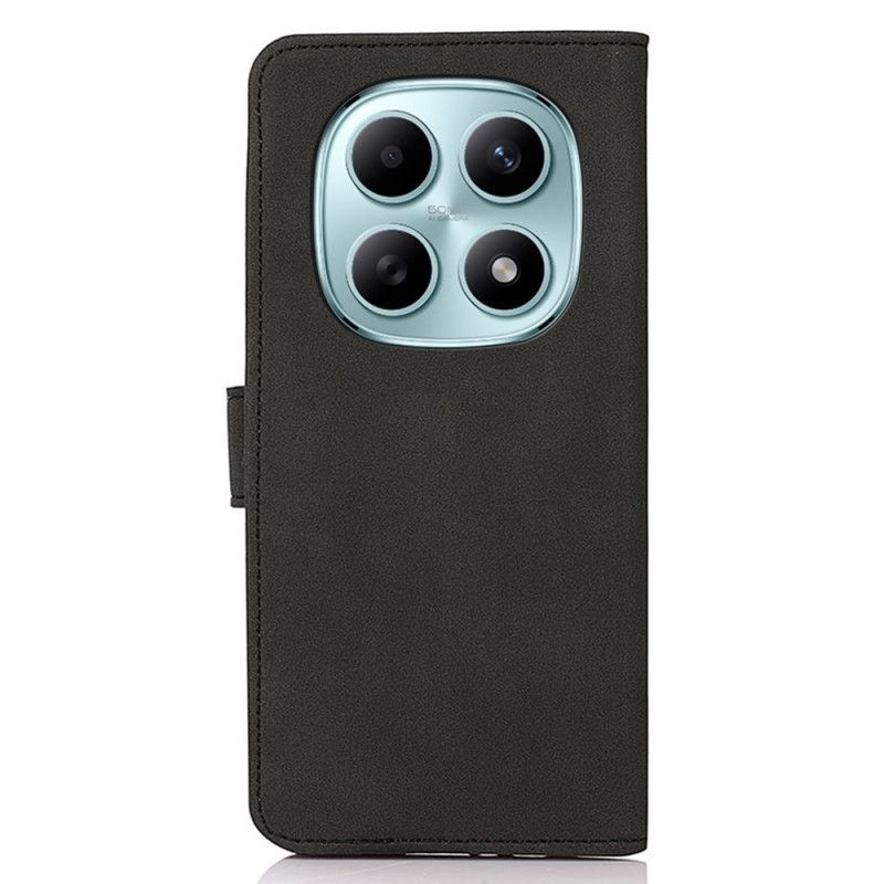 Kožený Kryt Xiaomi Redmi Note 15 5g Jednobarevná Khazneh