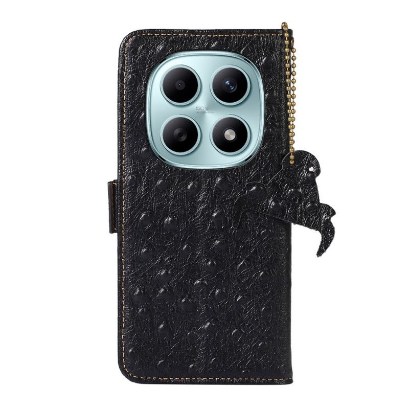 Kožený Kryt Xiaomi Redmi Note 15 5g Rfid Blokování A Pravá Kůže