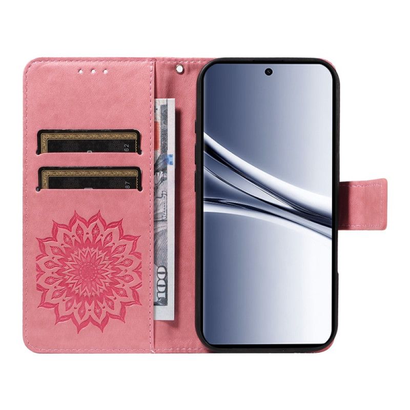 Kožený Kryt Xiaomi Redmi Note 15 5g Vzor Slunečnice