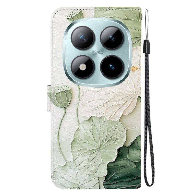 Kožený Kryt Xiaomi Redmi Note 15 Pro 5g Lotosový Vzor