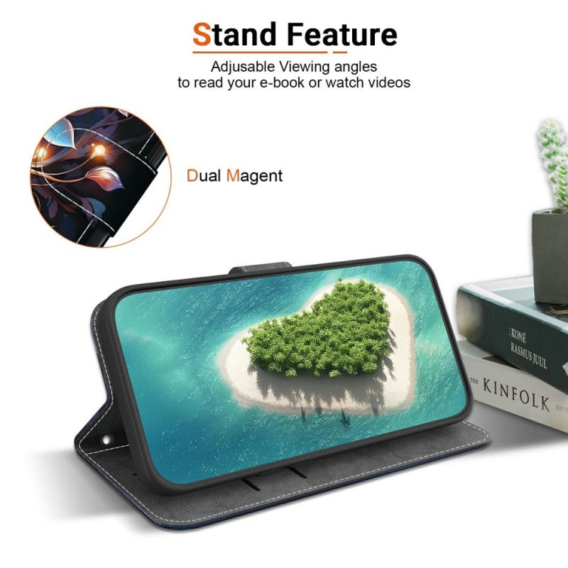 Kožený Kryt Xiaomi Redmi Note 15 Pro 5g Malé Květiny-lucerny