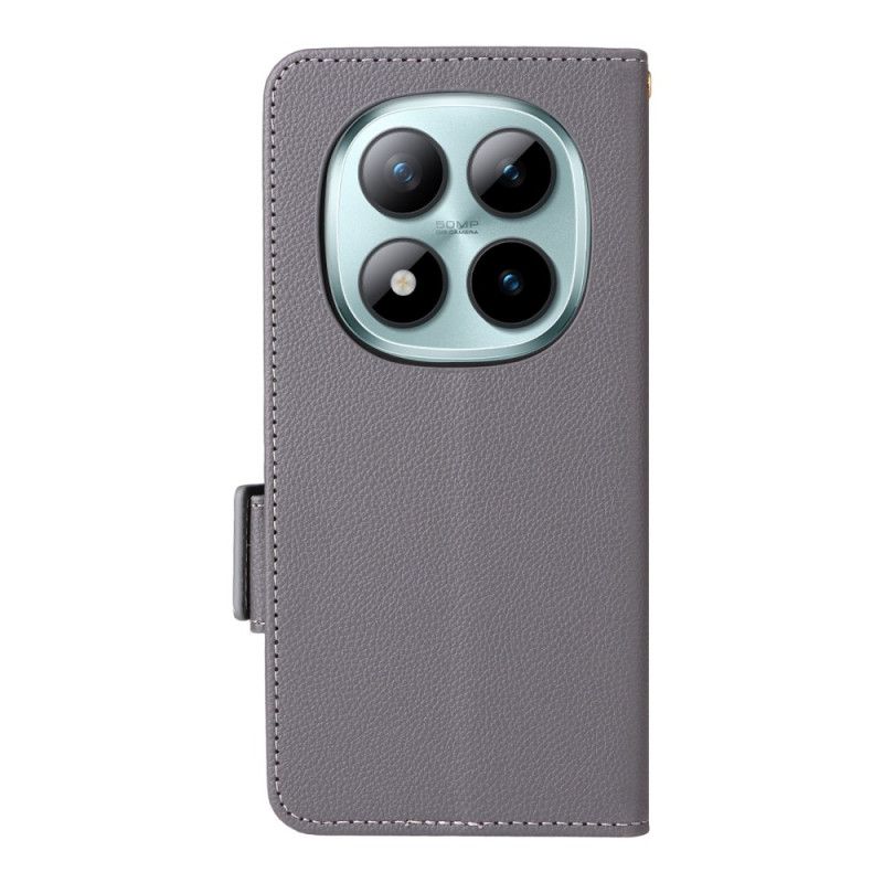 Kožený Kryt Xiaomi Redmi Note 15 Pro 5g Umělá Kůže S Páskem