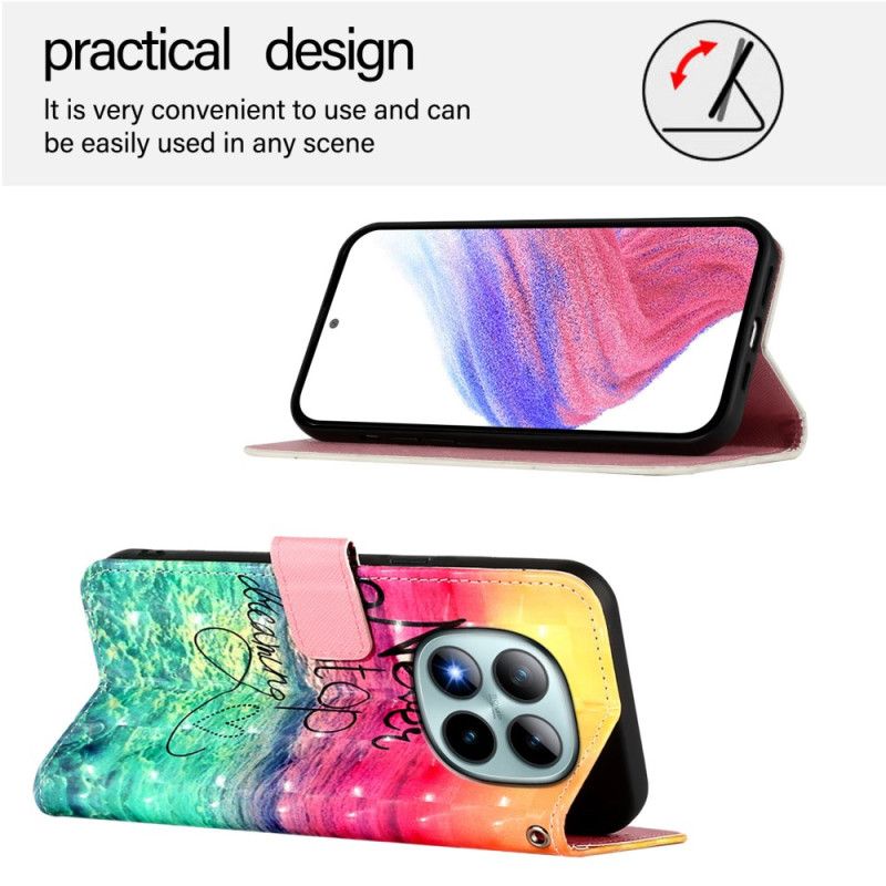 Kožený Kryt Xiaomi Redmi Note 15 Pro Plus 5g Nikdy Nepřestávej Snít