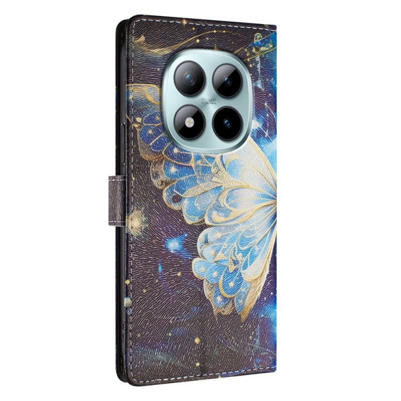 Kožený Kryt Xiaomi Redmi Note 15 Pro Plus 5g Velký Motýl