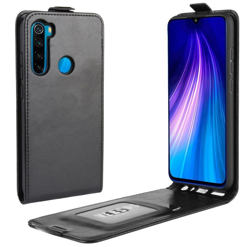 Kožený Kryt Xiaomi Redmi Note 8 Efekt Skládací Kůže