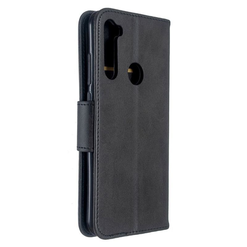 Kožený Kryt Xiaomi Redmi Note 8t Šikmá Klapka Hladká