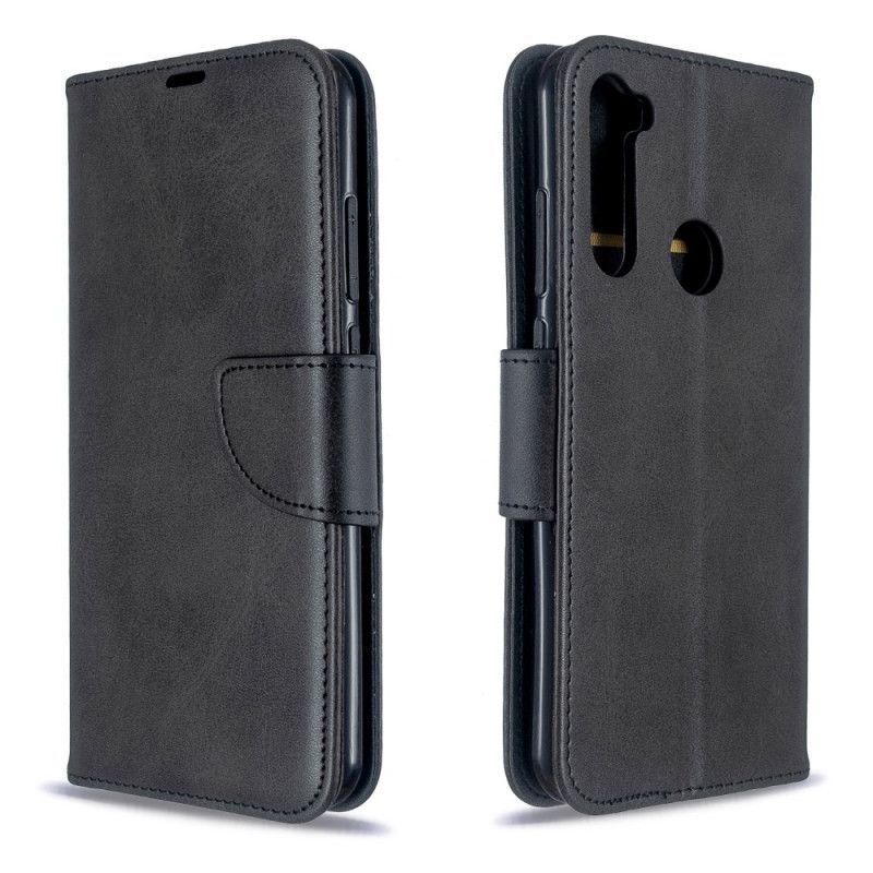 Kožený Kryt Xiaomi Redmi Note 8t Šikmá Klapka Hladká