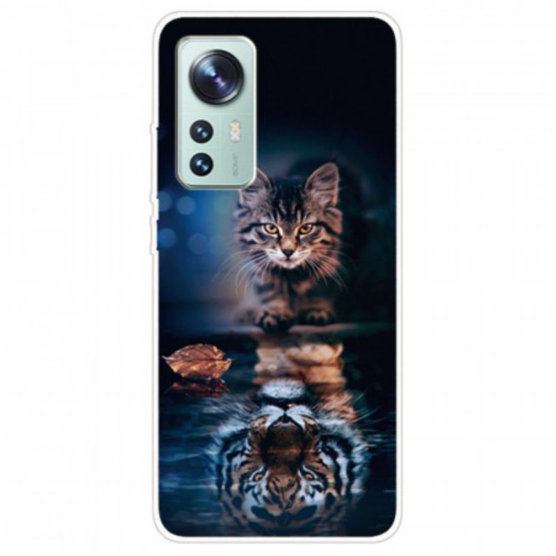 Kryt Na Xiaomi 12 Pro Pozorný Kočičí Silikon