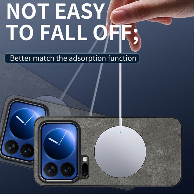 Kryt Na Xiaomi 17 Pro Kožený Efekt Magsafe