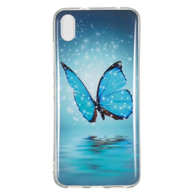 Kryt Na Xiaomi Redmi 7a Fluorescenční Modrý Motýl