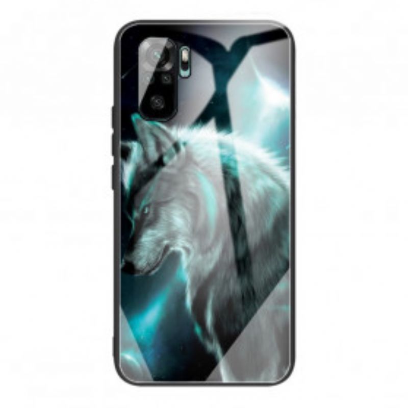 Kryt Na Xiaomi Redmi Note 10 / 10S Vlk Z Tvrzeného Skla