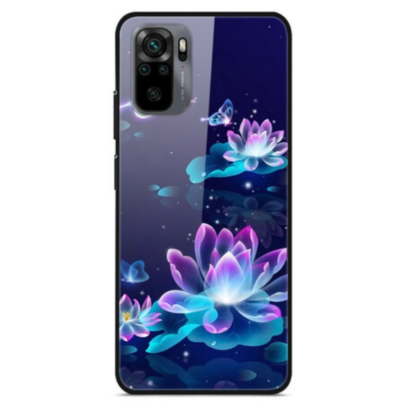 Kryt Na Xiaomi Redmi Note 10 / 10S Vodní Lekníny Z Tvrzeného Skla