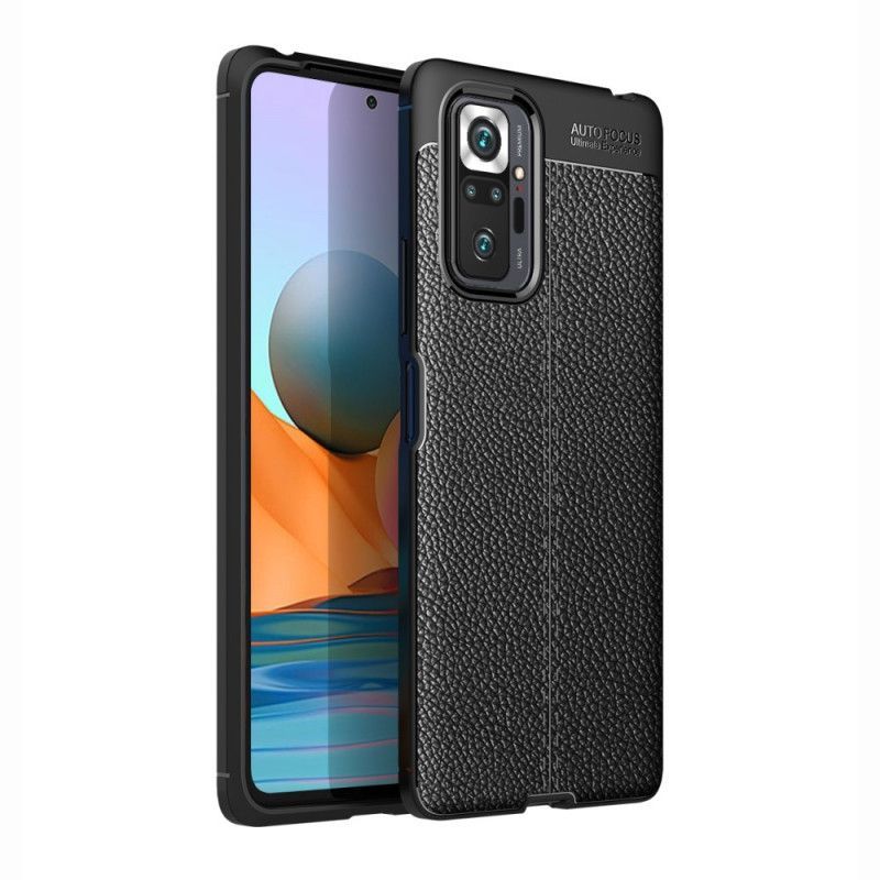 Kryt Na Xiaomi Redmi Note 10 Pro Litchi S Dvojitým Koženým Efektem