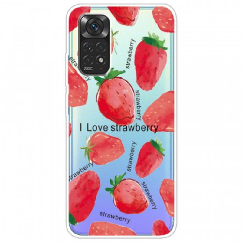 Kryt Na Xiaomi Redmi Note 11 / 11S Jahody / I Love Strawberry