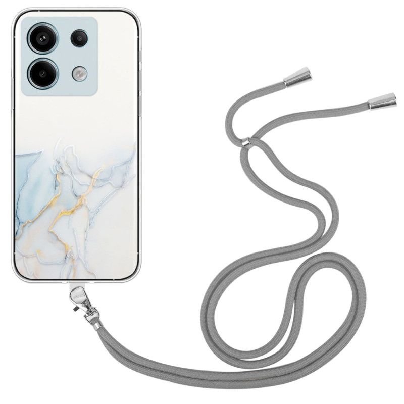 Kryt Na Xiaomi Redmi Note 13 Pro 5g S Mramorovou Šňůrou