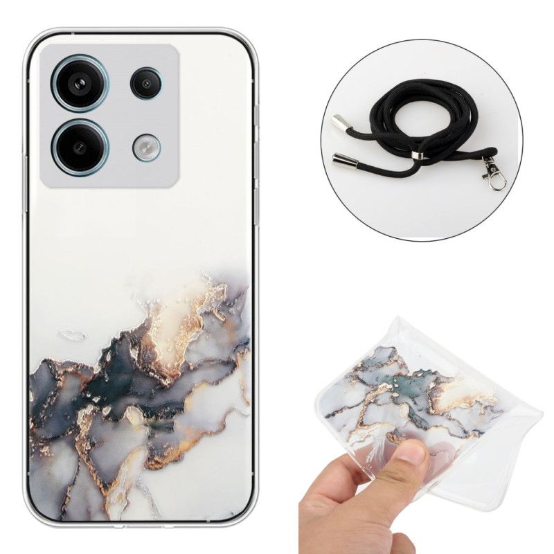 Kryt Na Xiaomi Redmi Note 13 Pro 5g S Mramorovou Šňůrou