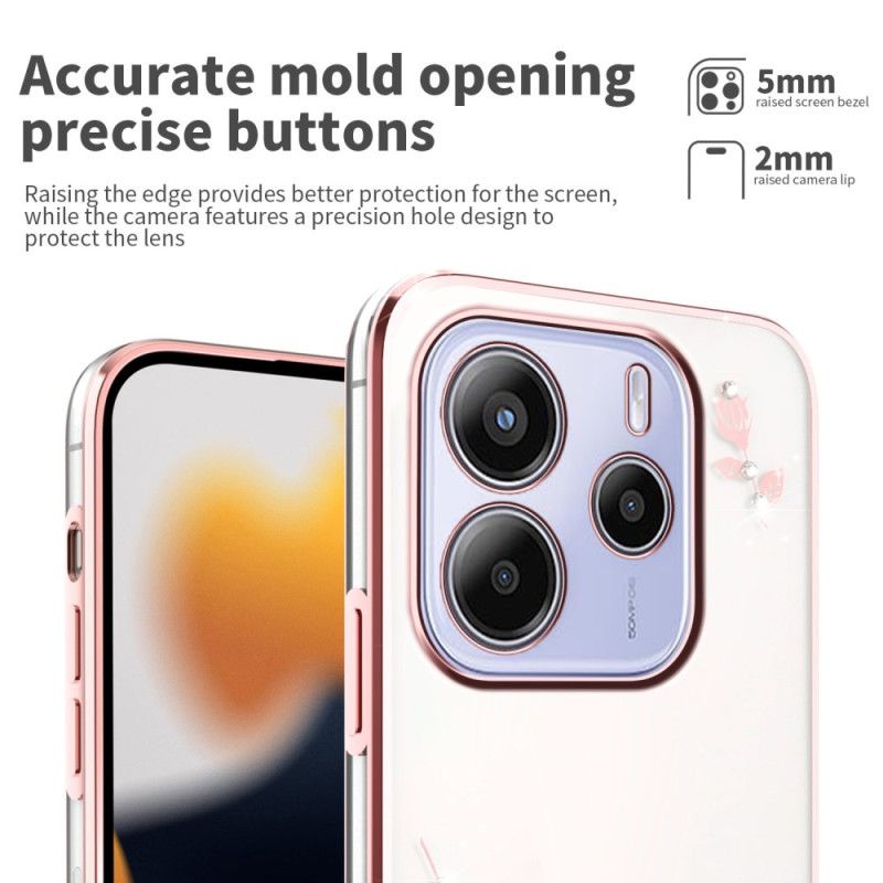 Kryt Na Xiaomi Redmi Note 14 4g Kamínky A Květiny