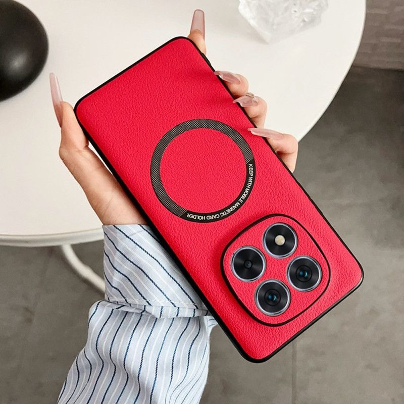 Kryt Na Xiaomi Redmi Note 14 Pro 5g Kompatibilní S Magsafe Kožený Efekt