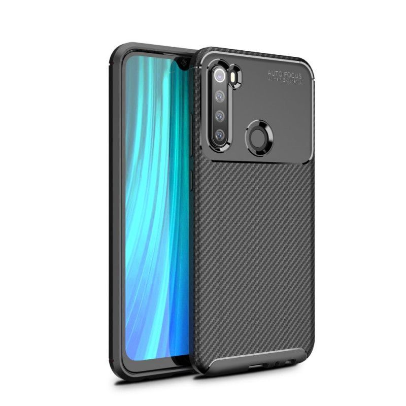 Kryt Na Xiaomi Redmi Note 8 Flexibilní Textura Uhlíkových Vláken