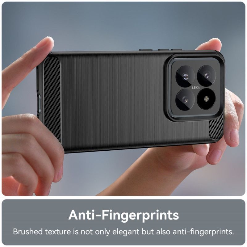 Kryt Xiaomi 14 Pro Kryty Na Mobil Kartáčované Uhlíkové Vlákno