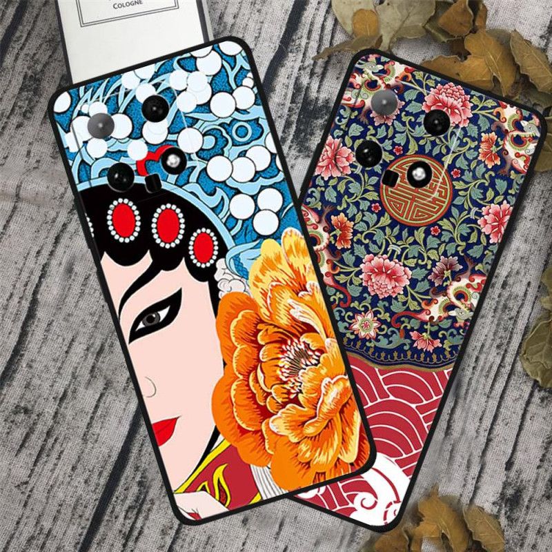 Kryt Xiaomi 14 S Tiskem Etnického Vzoru - Bohatství / Červená