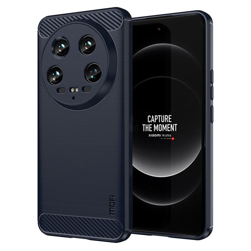 Kryt Xiaomi 14 Ultra Mofi Kartáčované Uhlíkové Vlákno