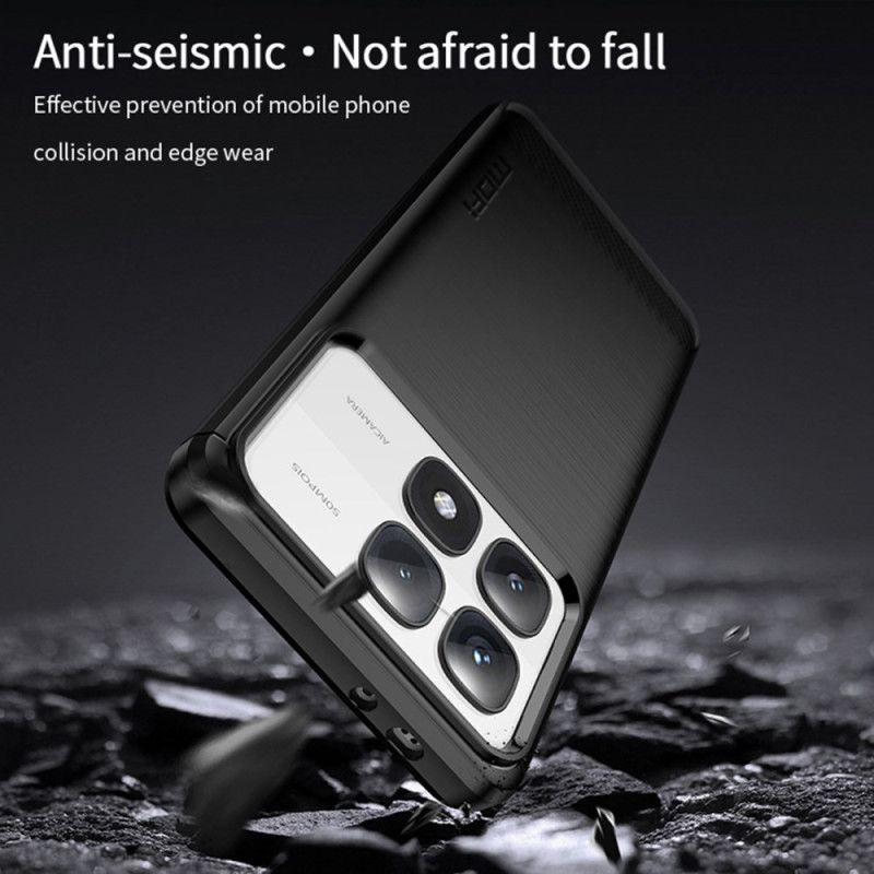 Kryt Xiaomi 14t Kartáčované Uhlíkové Vlákno