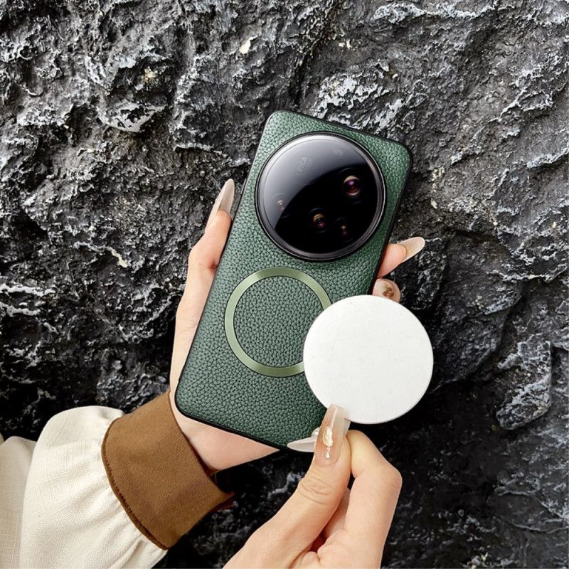 Kryt Xiaomi 15 Ultra Kompatibilní S Kůží Magsafe Lychee