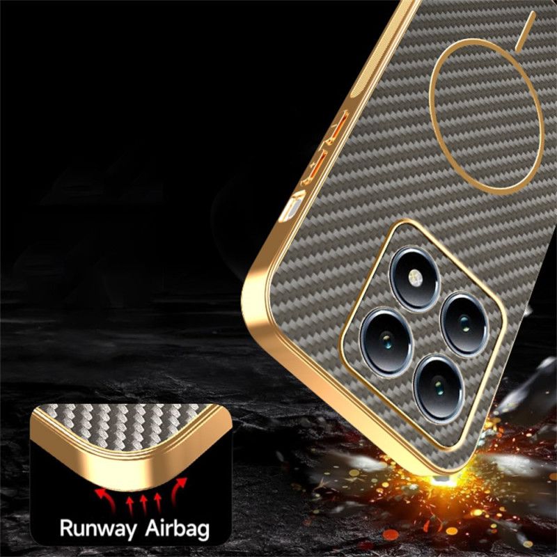 Kryt Xiaomi 15t Textura Uhlíkových Vláken