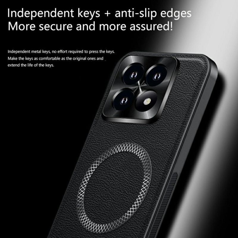 Kryt Xiaomi 17 Kožený Efekt Magsafe