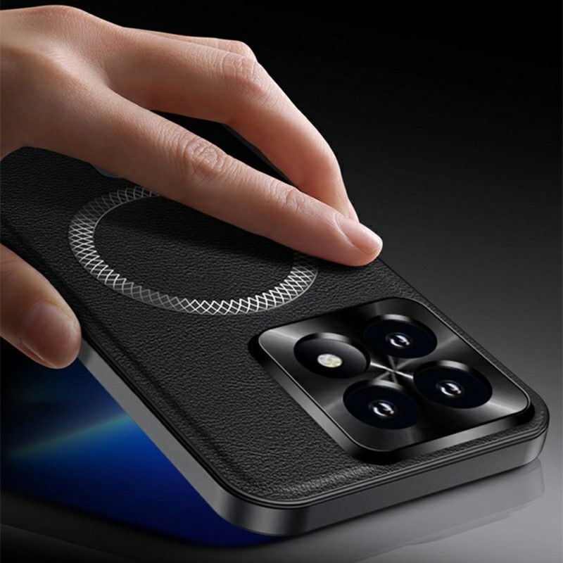 Kryt Xiaomi 17 Kožený Efekt Magsafe