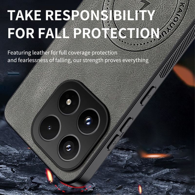 Kryt Xiaomi 17 Kožený Efekt Magsafe