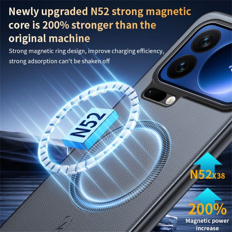 Kryt Xiaomi 17 Pro Magnetický Kryt Z Umělé Kůže