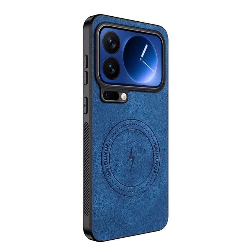 Kryt Xiaomi 17 Pro Max Kožený Efekt Magsafe