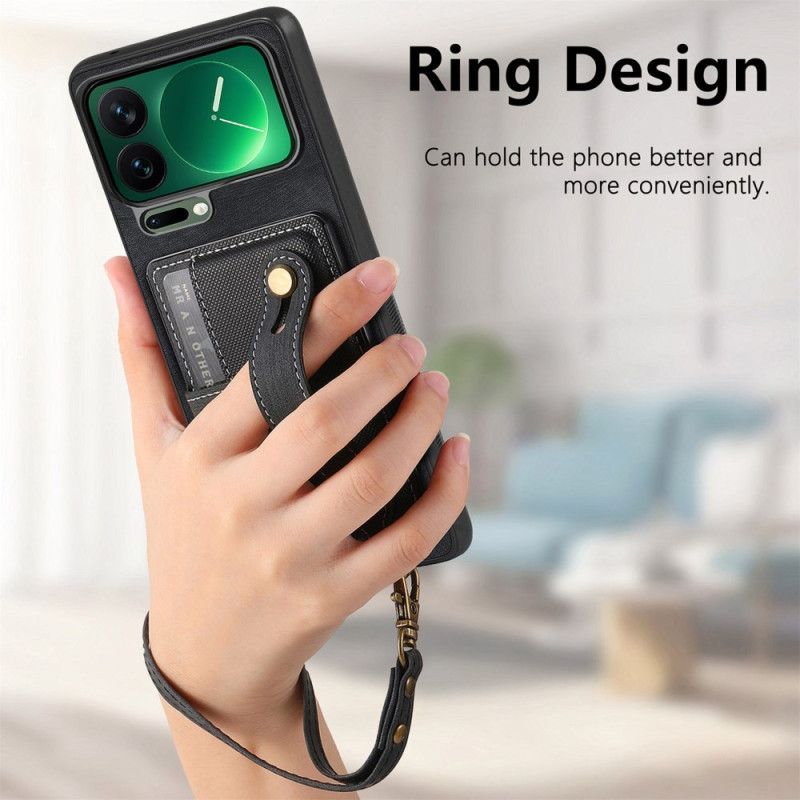 Kryt Xiaomi 17 Pro Přihrádky Na Karty A Popruh