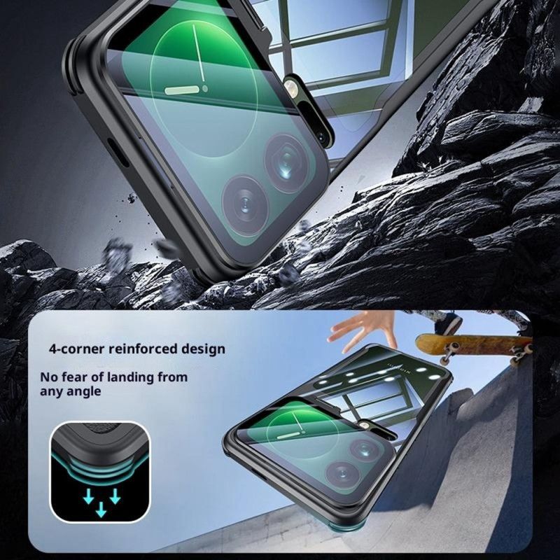 Kryt Xiaomi 17 Pro Průhledný Integrovaný Stojan A Ochrana Kamery