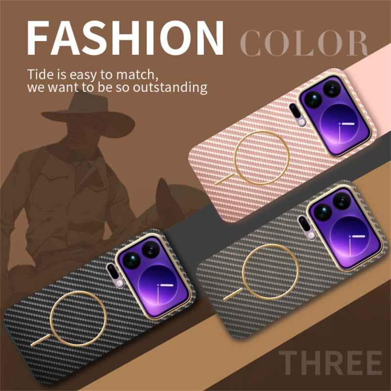 Kryt Xiaomi 17 Pro Textura Uhlíkových Vláken