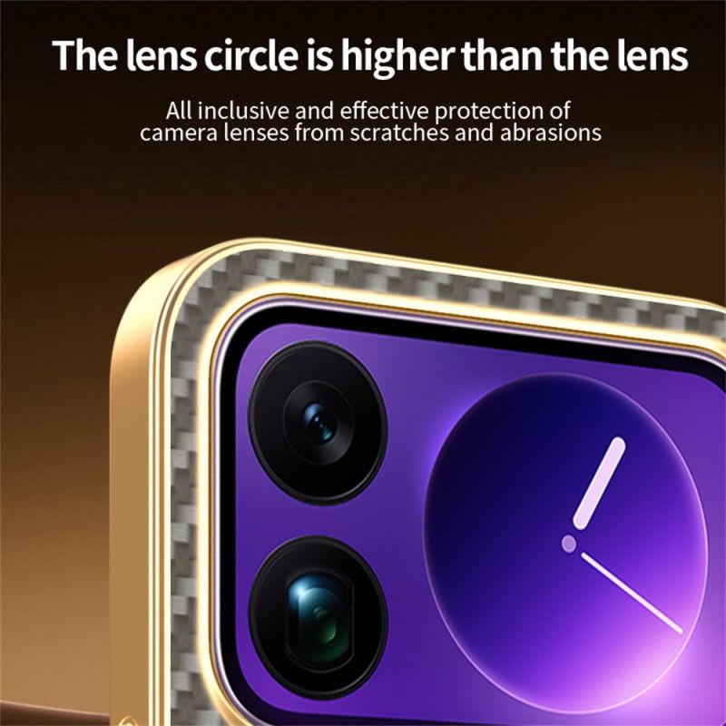 Kryt Xiaomi 17 Pro Textura Uhlíkových Vláken