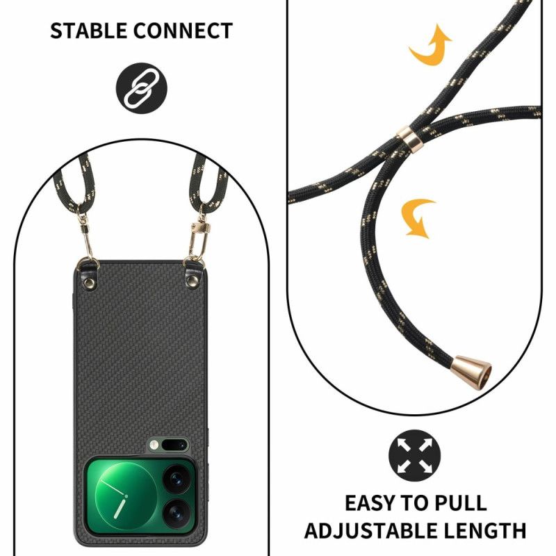 Kryt Xiaomi 17 Pro Textura Z Uhlíkových Vláken