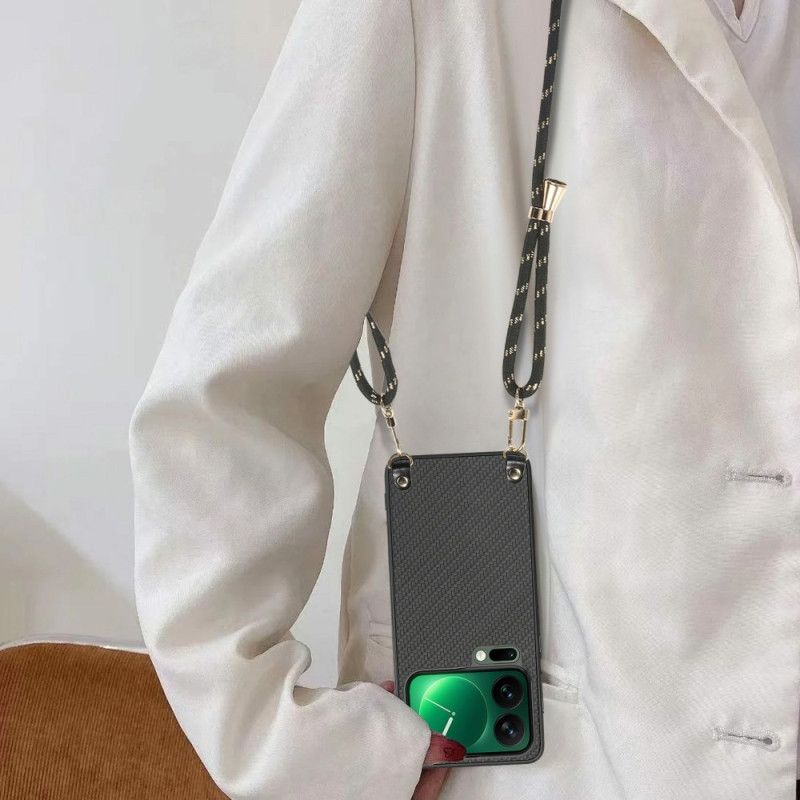 Kryt Xiaomi 17 Pro Textura Z Uhlíkových Vláken