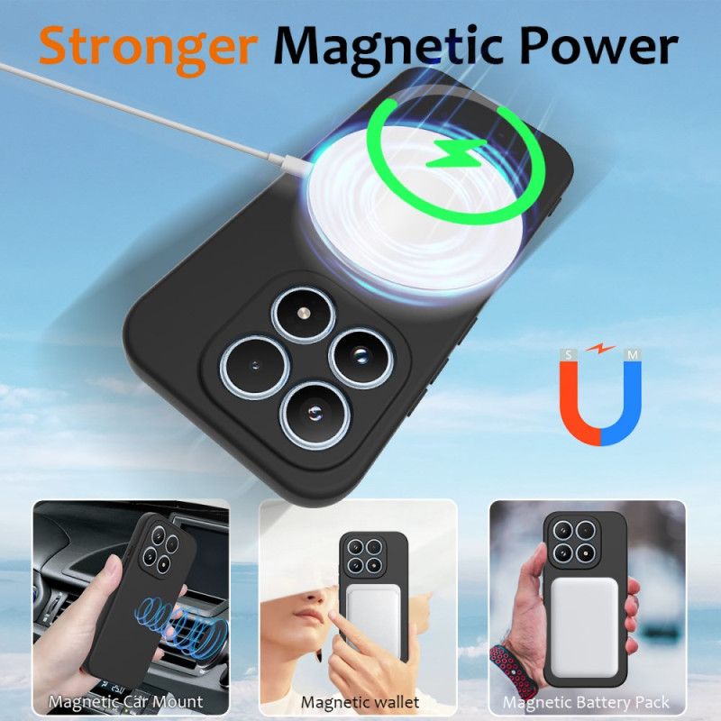 Kryt Xiaomi 17 Tekutý Silikonový Magnetický