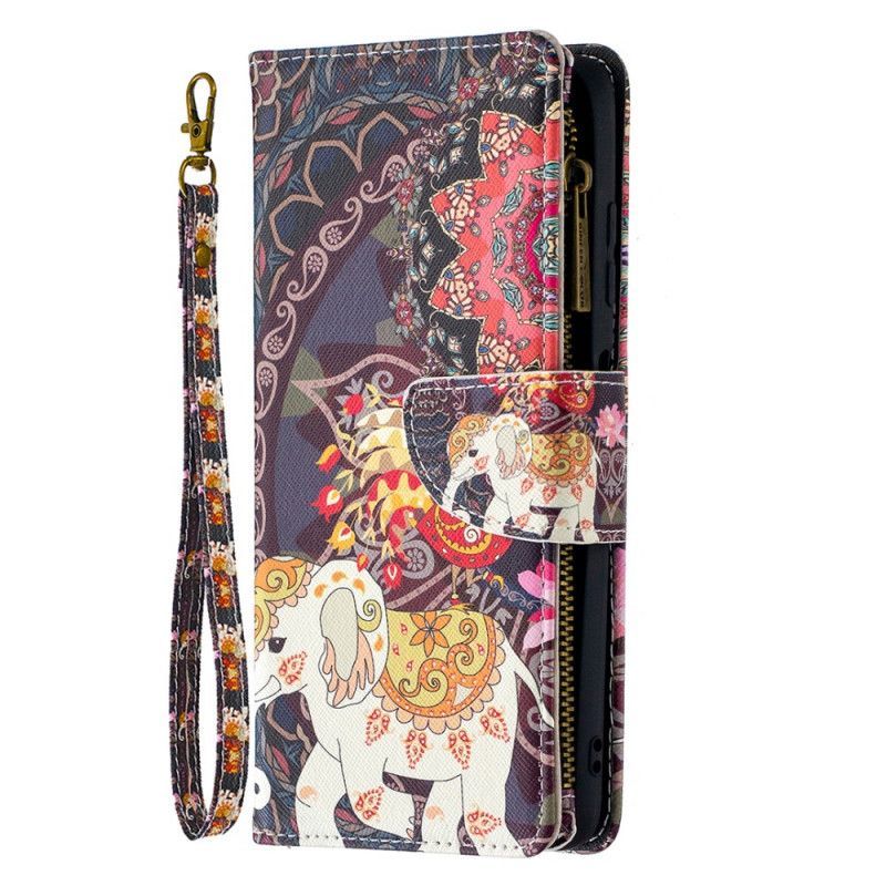 Kryt Xiaomi Flipové Pouzdro Na Poco X3 Sloní Kapsa Na Zip