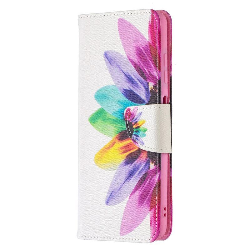 Kryt Xiaomi Flipové Pouzdro Poco X3 Akvarelová Květina
