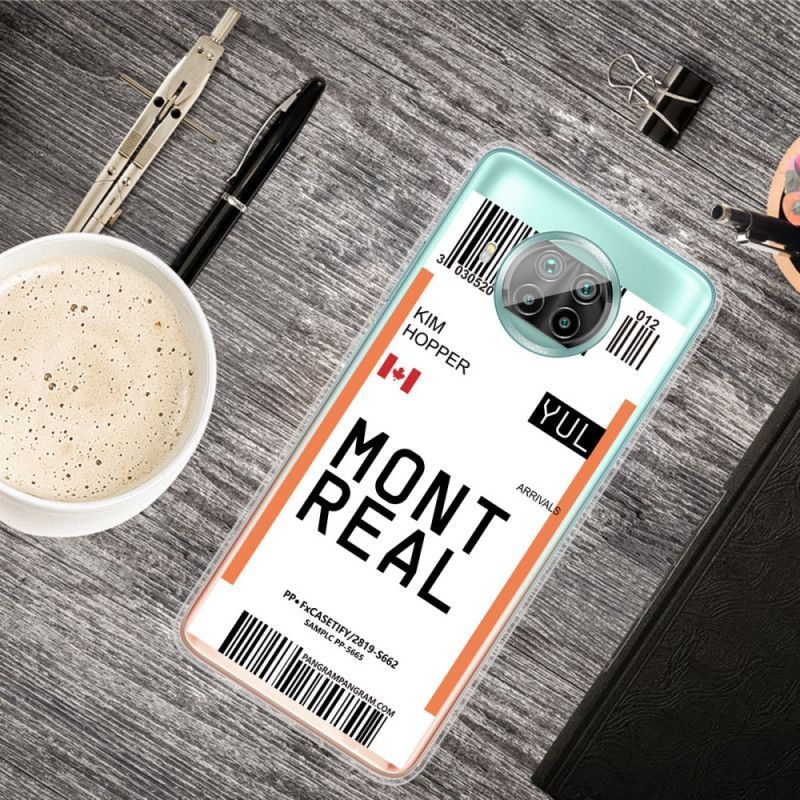 Kryt Xiaomi Mi 10t Lite 5g / Redmi Note 9 Pro 5g Palubní Vstupenka Do Montrealu